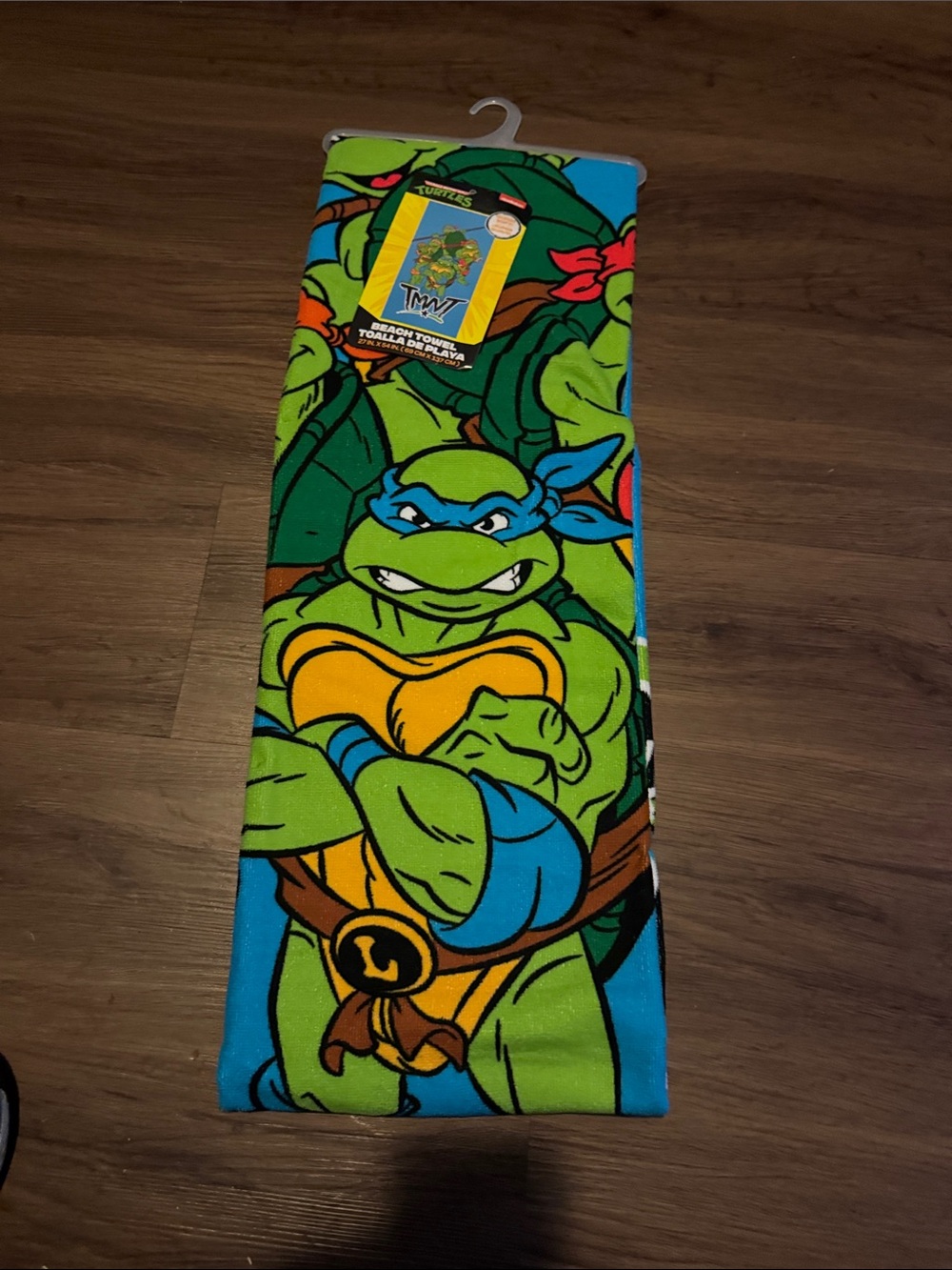 Nickelodeon Teenage Mutant Ninja Turtles Green Blue Orange Beach Towel